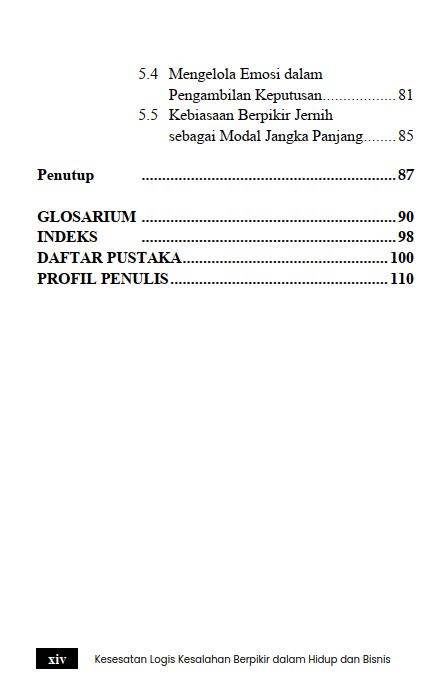 Buku Kesesatan Logis Kesalahan Berpikir Dalam Hidup Dan Bisnis - Gambar 6