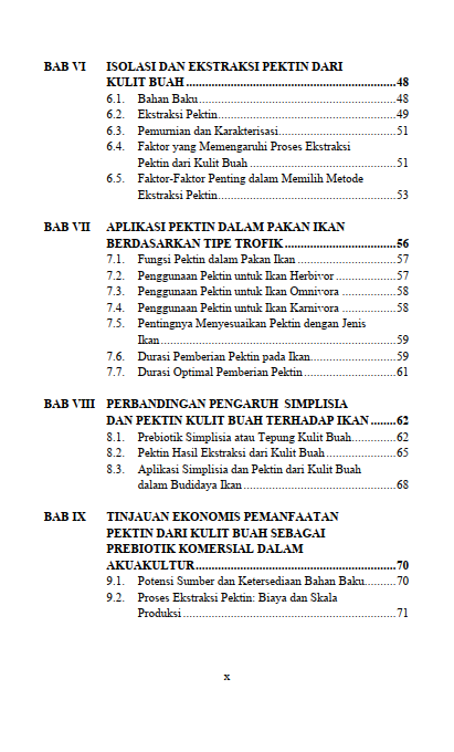 Buku Kulit Buah Sebagai Sumber Pektin Fungsional: Implikasi untuk Nutrisi dan Kesehatan Ikan Budidaya - Gambar 3