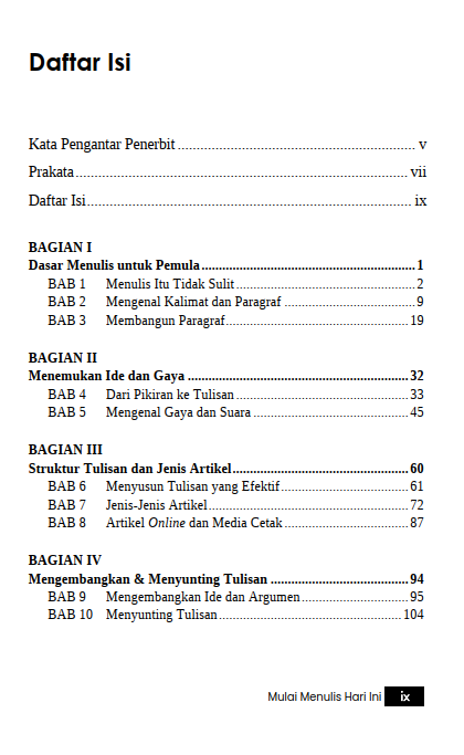 Buku Mulai Menulis Hari Ini: Panduan Sederhana untuk Siapa pun yang Ingin Berkata Lewat Tulisan - Gambar 2