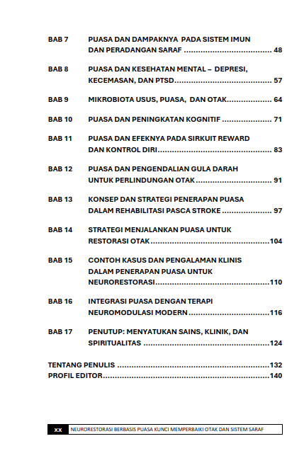 Buku Neurorestorasi Berbasis Puasa Kunci Memperbaiki Otak Dan Sistem Saraf - Gambar 3
