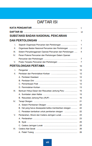 Buku Pelatihan Teknis Potensi Pencarian Dan Pertolongan "Open Mining Rescue Tingkat 1" - Gambar 2