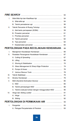 Buku Pelatihan Teknis Potensi Pencarian Dan Pertolongan "Open Mining Rescue Tingkat 1" - Gambar 3