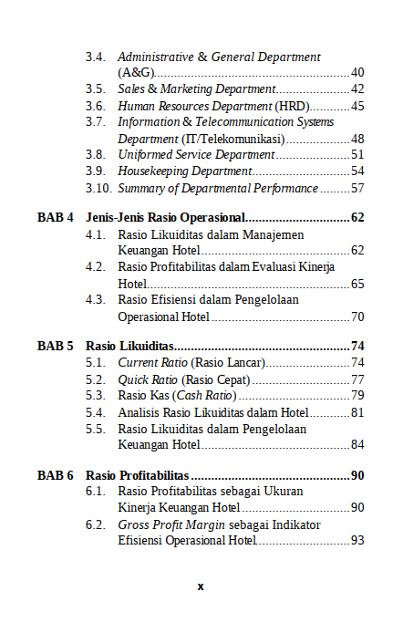 Buku Optimizing Hotel Operations Rahasia diBalik Rasio - Gambar 6