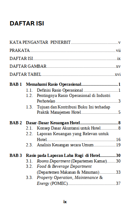 Buku Optimizing Hotel Operations Rahasia diBalik Rasio - Gambar 2