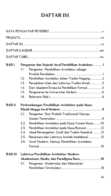 Buku Perkembangan Pendidikan Arsitektur dari Masa ke Masa - Gambar 2