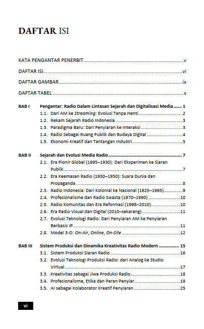 Buku Perkembangan Media Siaran Radio di Era Digital: Dari AM Hingga Radio Visual Multiplatform - Gambar 2