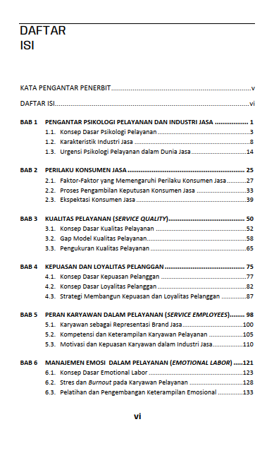 Buku Psikologi Pelayanan: Teori, Praktik, Dan Dinamika Industri Jasa - Gambar 2