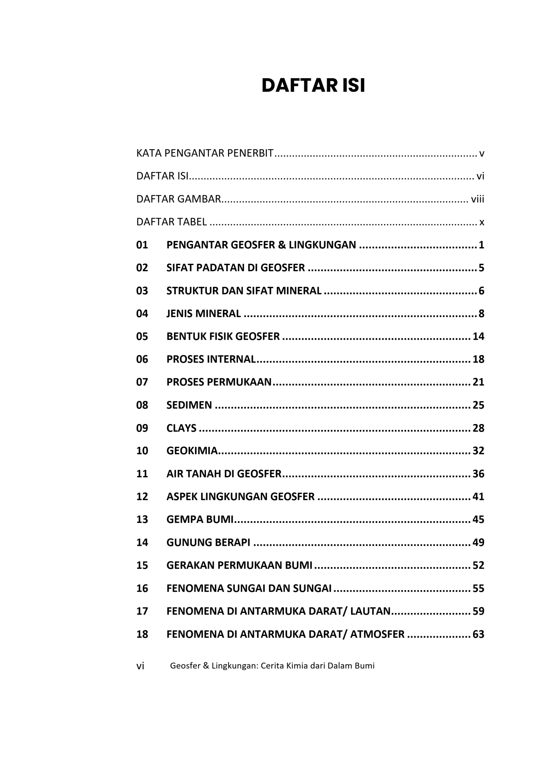 Buku Geosfer & Lingkungan: Cerita Kimia dari Dalam Bumi - Gambar 2