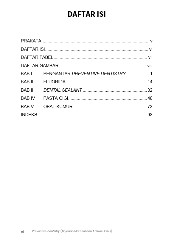 Buku Preventive Dentistry (Tinjauan Material dan Aplikasi Klinis) - Gambar 2