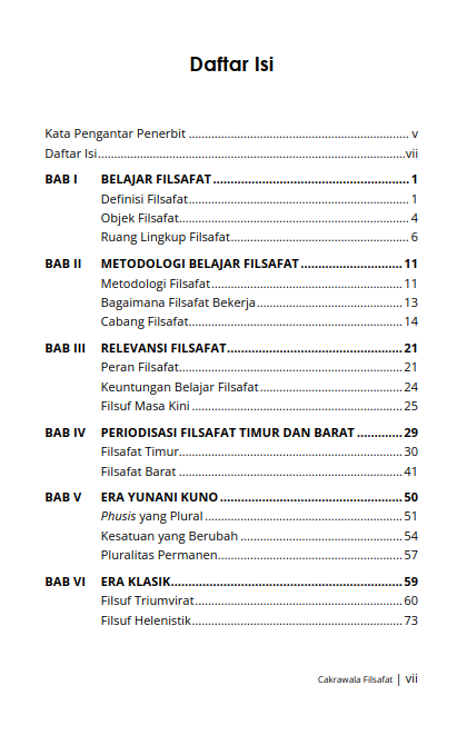 Buku Cakrawala Filsafat: Dasar-Dasar Filsafat, Filsafat Yunani, Hingga Post-Modern - Gambar 2