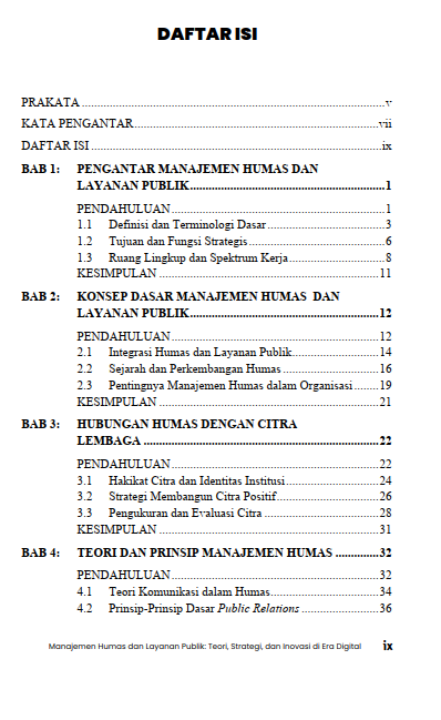 Buku Manajemen Humas Dan Layanan Publik: Teori, Strategi, Dan Inovasi Di Era Digital - Gambar 2