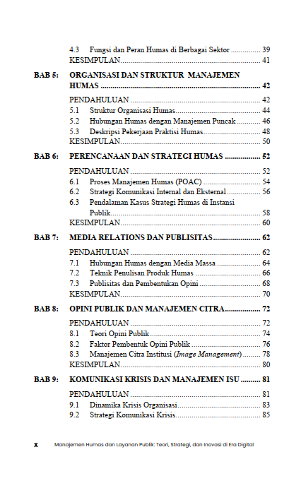 Buku Manajemen Humas Dan Layanan Publik: Teori, Strategi, Dan Inovasi Di Era Digital - Gambar 5