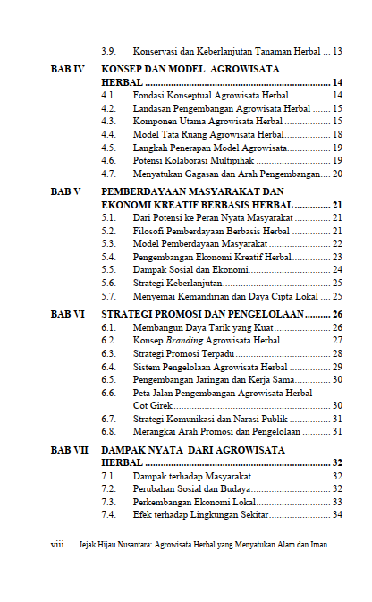 Buku Jejak Hijau Nusantara: Agrowisata Herbal Yang Menyatukan Alam Dan Iman - Gambar 5