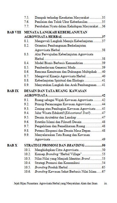 Buku Jejak Hijau Nusantara: Agrowisata Herbal Yang Menyatukan Alam Dan Iman - Gambar 4