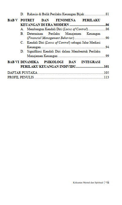 Buku Kekuatan Mental Dan Spiritual Di Balik Perilaku Pengelolaan Uang Di Metropolitan - Gambar 3