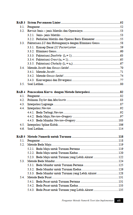 Buku Pengantar Metode Numerik Teori dan Implementasi - Gambar 3