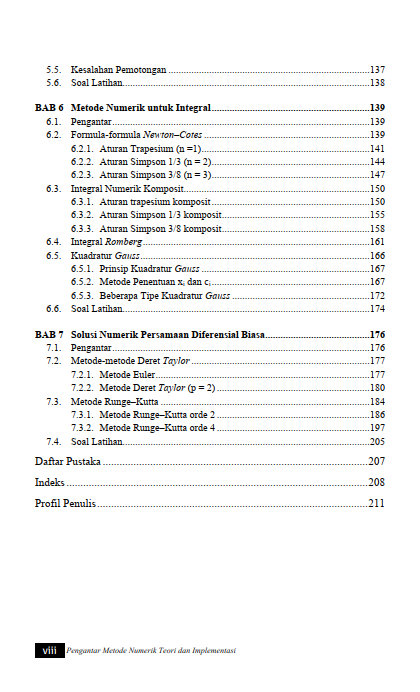 Buku Pengantar Metode Numerik Teori dan Implementasi - Gambar 4