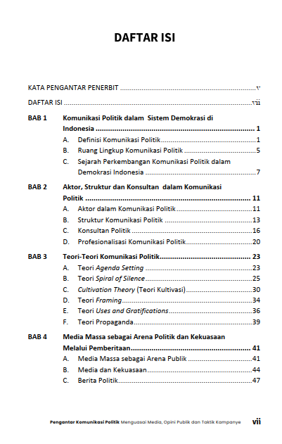 Buku Pengantar Komunikasi Politik Menguasai Media, Opini Publik Dan Taktik Kampanye - Gambar 2