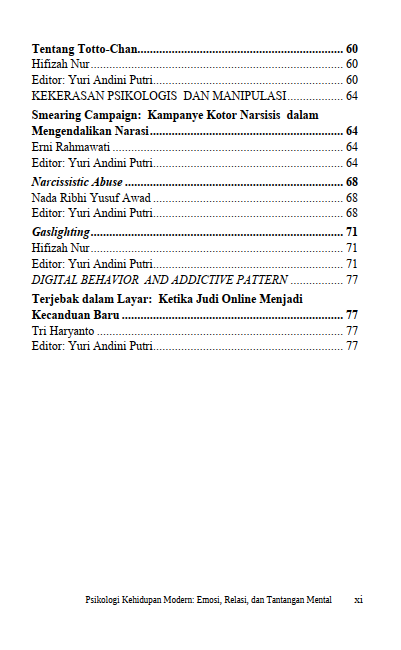 Buku Psikologi Kehidupan Modern: Emosi, Relasi, Dan Tantangan Mental - Gambar 4