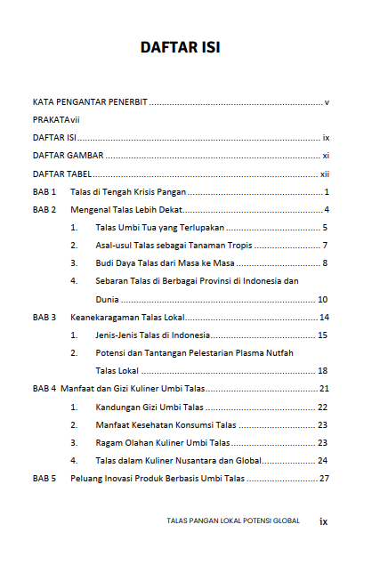 Buku Talas Pangan Lokal Potensi Global - Gambar 2