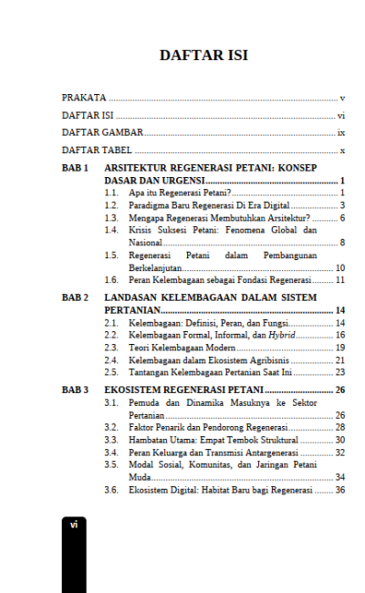 Buku Arsitektur Regenerasi Petani: Regenerasi Petani Berbasis Kelembagaan