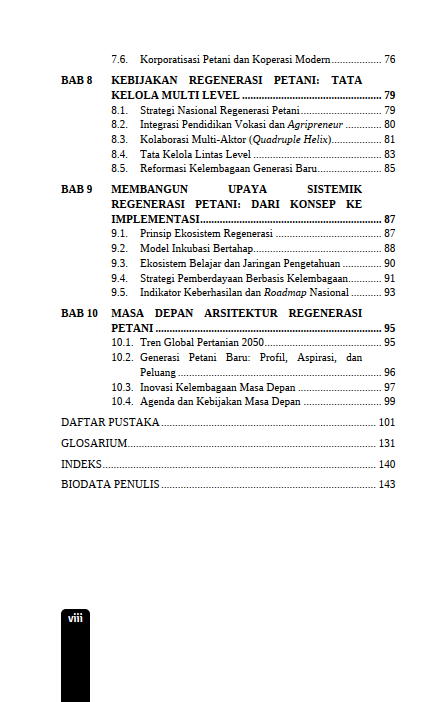 Buku Arsitektur Regenerasi Petani: Regenerasi Petani Berbasis Kelembagaan
