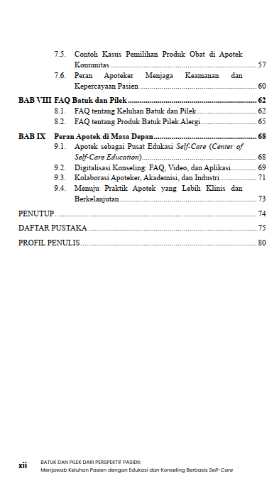 Buku Batuk Dan Pilek Dari Perspektif Pasien: Menjawab Keluhan Pasien dengan Edukasi dan Konseling Berbasis Self-Care - Gambar 4