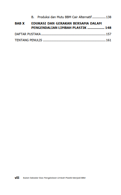 Buku Bukan Sekadar Sisa: Pengelolaan Limbah Plastik Menjadi BBM - Gambar 4