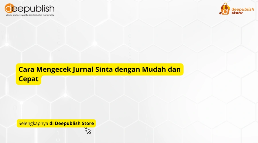 cara mengecek jurnal sinta