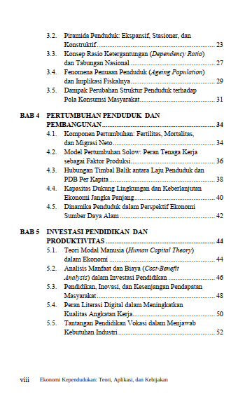 Buku Ekonomi Kependudukan: Teori, Aplikasi, Dan Kebijakan - Gambar 5