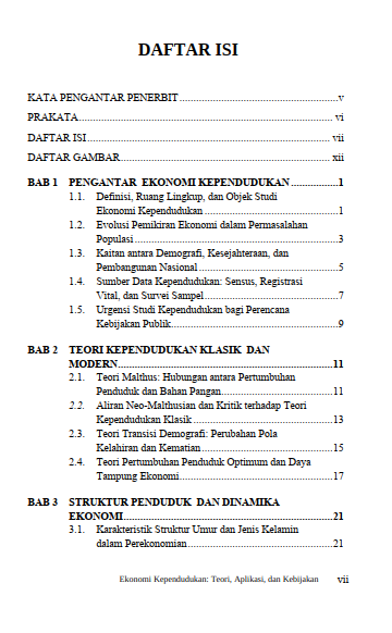 Buku Ekonomi Kependudukan: Teori, Aplikasi, Dan Kebijakan - Gambar 2