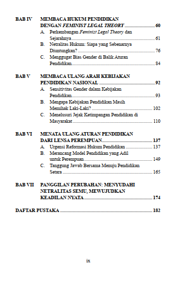 Buku Jalan Baru Menuju Reformasi Pendidikan Perempuan (Feminist Legal Theory) - Gambar 3