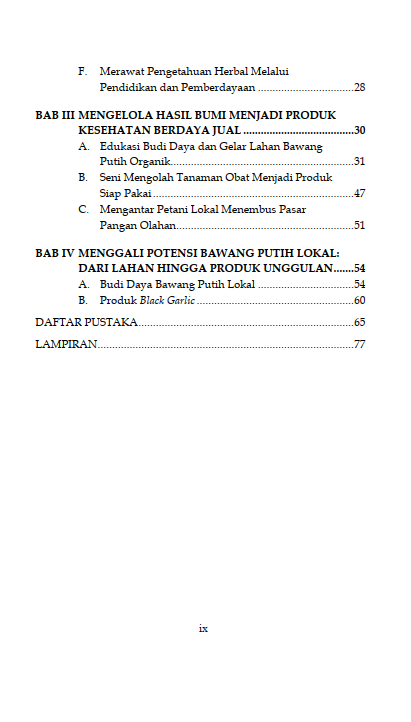 Buku Sehat Dan Mandiri: Transformasi Keterampilan Masyarakat Dalam Budidaya Dan Pengolahan Bawang Putih Organik - Gambar 3