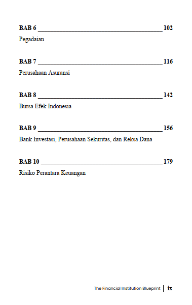 Buku The Financial Institution Blueprint Bedah Tuntas Fungsi, Mekanisme, Dan Manajemen Risiko Lembaga Keuangan - Gambar 3