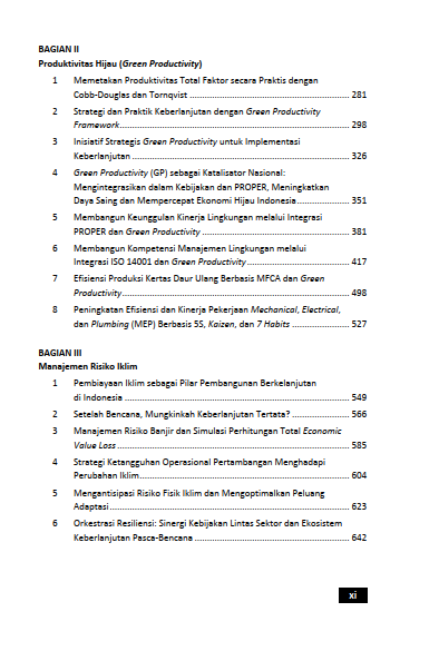 Buku Transformasi Menuju Bisnis Hijau Perusahaan Panduan Praktis Green Productivity Dan Manajemen Risiko Iklim Berbasis ESG - Gambar 3