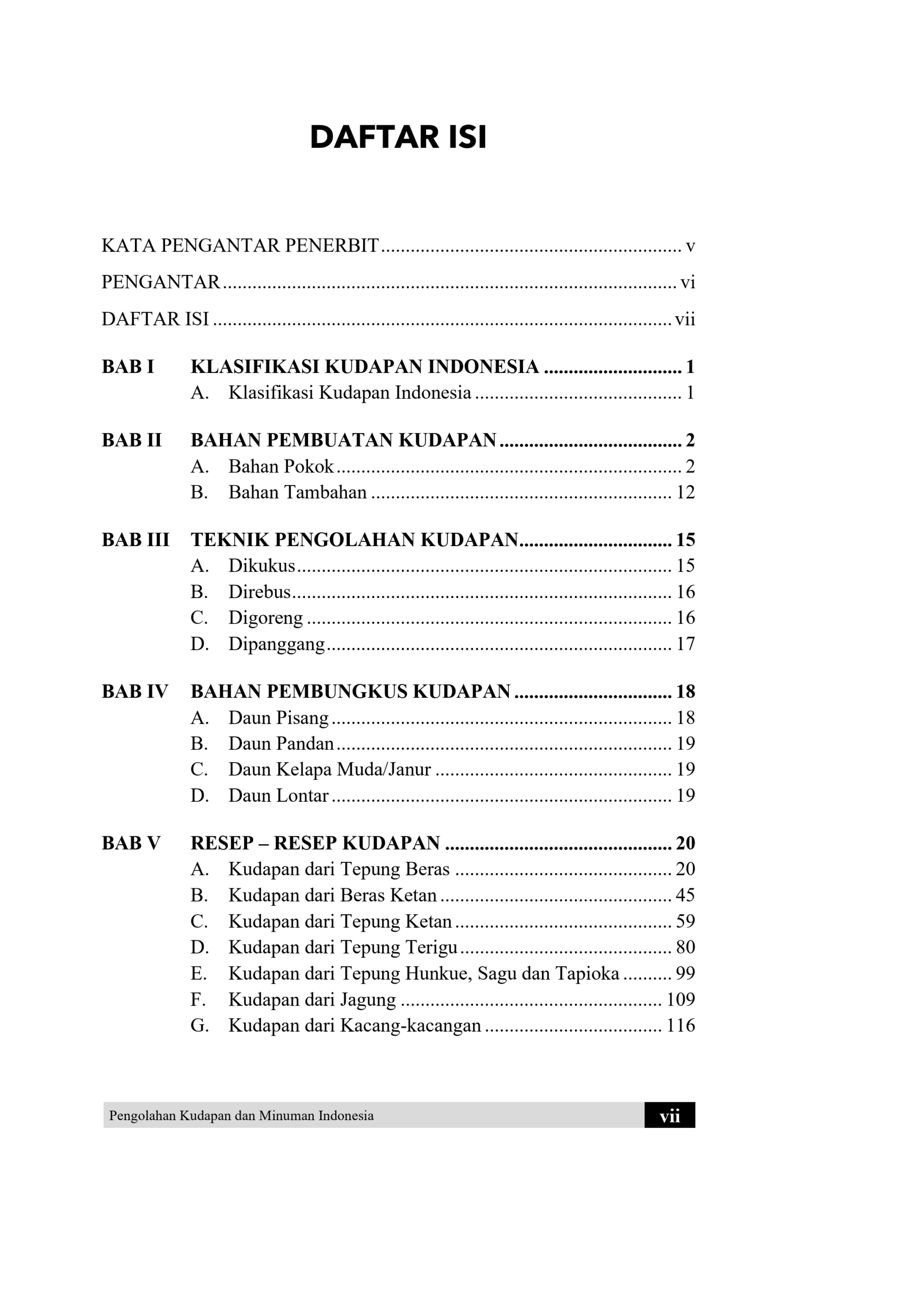 Buku Pengolahan Kudapan dan Minuman Indonesia - Gambar 2