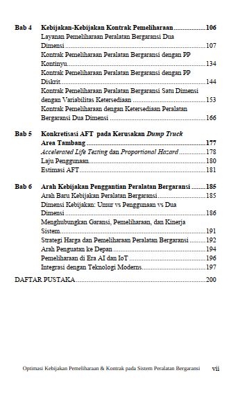 Buku Optimasi Kebijakan Pemeliharaan & Kontrak Pada Sistem Peralatan Bergaransi - Gambar 3