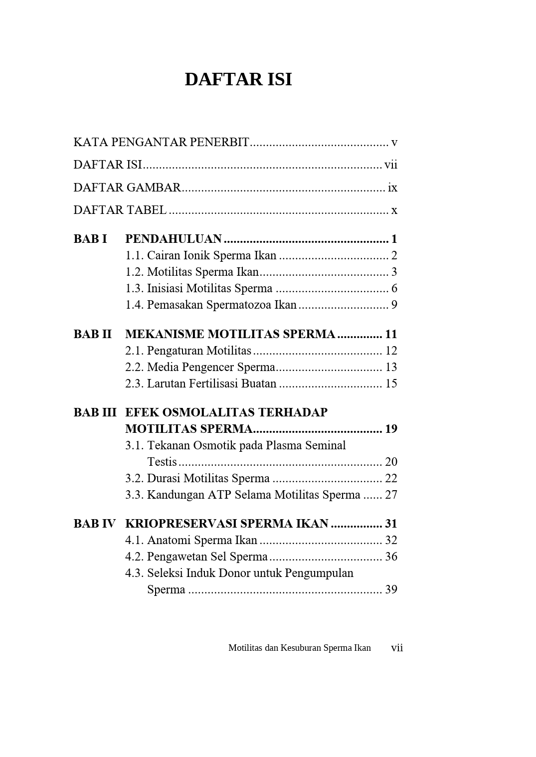 Buku Motilitas Dan Kesuburan Sperma Ikan - Gambar 2