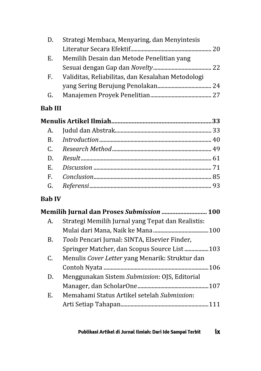 Buku Publikasi Artikel Di Jurnal Ilmiah: Dari Ide sampai Terbit - Gambar 3