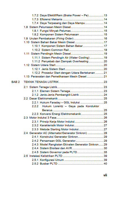 Buku Pembangkit Listrik Tenaga Diesel Teori, Kinerja, dan Pengoperasian - Gambar 6