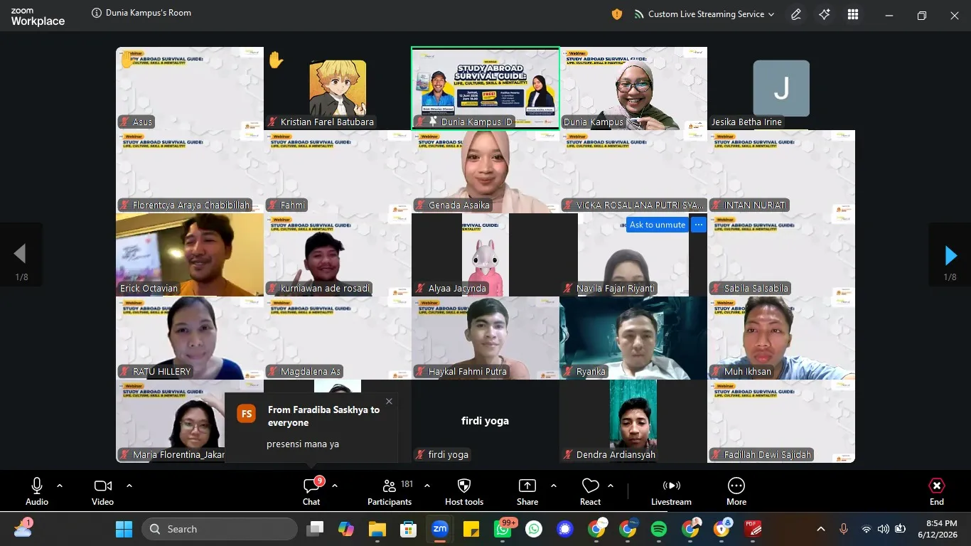 webinar study aboard
